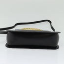 Salvatore Ferragamo Hand Bag Leather 2way Gold Black Auth 120974-5
