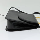 Salvatore Ferragamo Hand Bag Leather 2way Gold Black Auth 120974-4