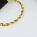 Salvatore Ferragamo Hand Bag Leather 2way Gold Black Auth 120974-7