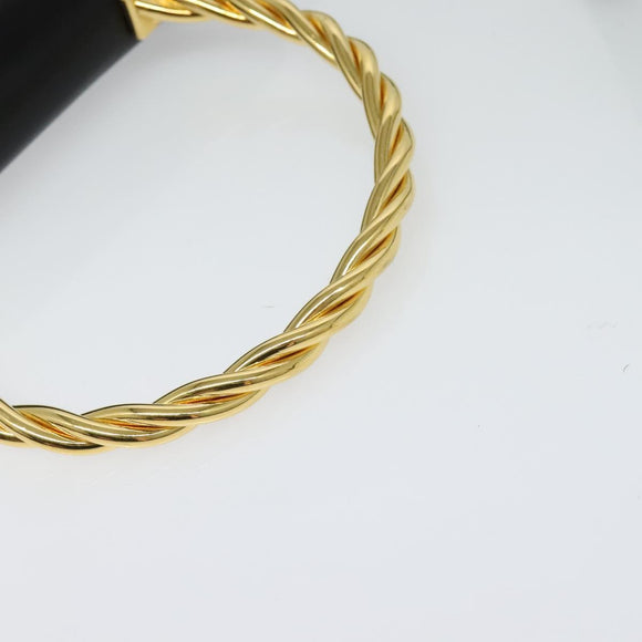 Salvatore Ferragamo Hand Bag Leather 2way Gold Black Auth 120974