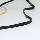 Salvatore Ferragamo Hand Bag Leather 2way Gold Black Auth 120974-8