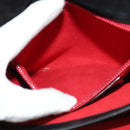 Salvatore Ferragamo Gancini Chain Shoulder Bag Suede Black Gold Auth 120977-21