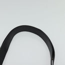 Salvatore Ferragamo Gancini Chain Shoulder Bag Suede Black Gold Auth 120977-8