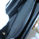 Salvatore Ferragamo Gancini Hand Bag Leather 2way Black Gold Auth 120978-11