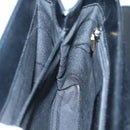 Salvatore Ferragamo Gancini Hand Bag Leather 2way Black Gold Auth 120978-18