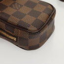 LOUIS VUITTON Damier Ebene Etui Okapi PM Pouch N61738 LV Auth 121018-14