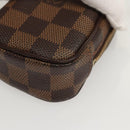 LOUIS VUITTON Damier Ebene Etui Okapi PM Pouch N61738 LV Auth 121018-15