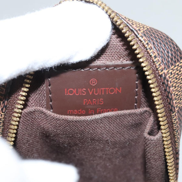 LOUIS VUITTON Damier Ebene Etui Okapi PM Pouch N61738 LV Auth 121018