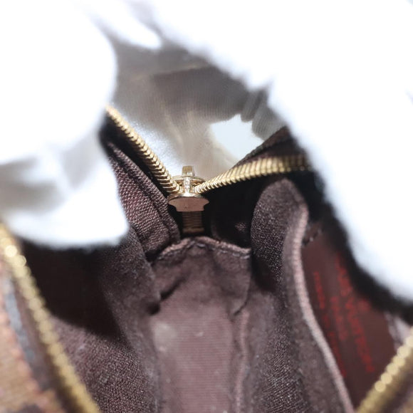 LOUIS VUITTON Damier Ebene Etui Okapi PM Pouch N61738 LV Auth 121018