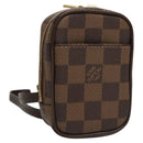 LOUIS VUITTON Damier Ebene Etui Okapi PM Pouch N61738 LV Auth 121018-1