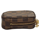 LOUIS VUITTON Damier Ebene Etui Okapi PM Pouch N61738 LV Auth 121018-3