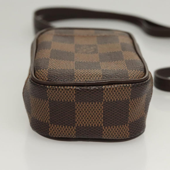 LOUIS VUITTON Damier Ebene Etui Okapi PM Pouch N61738 LV Auth 121018