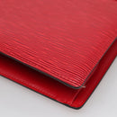 LOUIS VUITTON Epi Trousse Crete Clutch Bag Red M48407 LV Auth 121025-15
