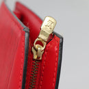 LOUIS VUITTON Epi Trousse Crete Clutch Bag Red M48407 LV Auth 121025-9