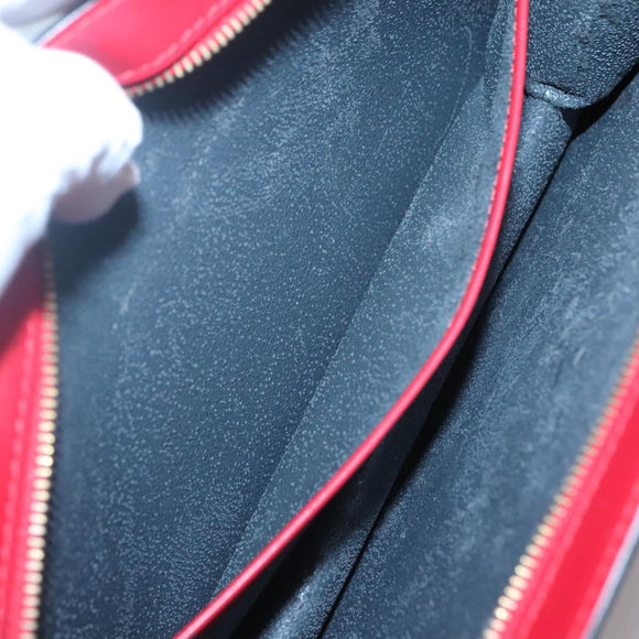 LOUIS VUITTON Epi Trousse Crete Clutch Bag Red M48407 LV Auth 121025