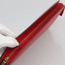 LOUIS VUITTON Epi Trousse Crete Clutch Bag Red M48407 LV Auth 121025-5