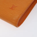 LOUIS VUITTON Epi Pochette Accessoires Pouch Orange Mandarin M5294H Auth 121027-14