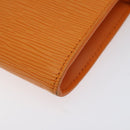 LOUIS VUITTON Epi Pochette Accessoires Pouch Orange Mandarin M5294H Auth 121027-16