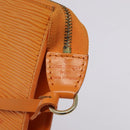 LOUIS VUITTON Epi Pochette Accessoires Pouch Orange Mandarin M5294H Auth 121027-17