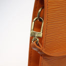LOUIS VUITTON Epi Pochette Accessoires Pouch Orange Mandarin M5294H Auth 121027-18
