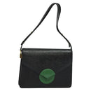 LOUIS VUITTON Epi Osh Shoulder Bag Black Green M52444 LV Auth 121028-1