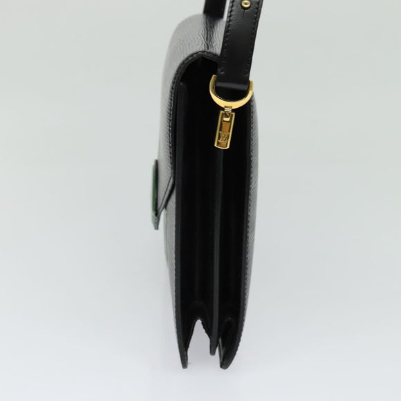 LOUIS VUITTON Epi Osh Shoulder Bag Black Green M52444 LV Auth 121028