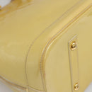 LOUIS VUITTON Monogram Vernis Alma GM Hand Bag Broncorail M91450 LV Auth 121047-17
