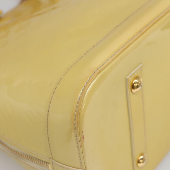 LOUIS VUITTON Monogram Vernis Alma GM Hand Bag Broncorail M91450 LV Auth 121047
