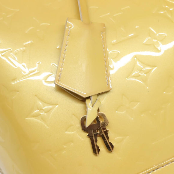 LOUIS VUITTON Monogram Vernis Alma GM Hand Bag Broncorail M91450 LV Auth 121047