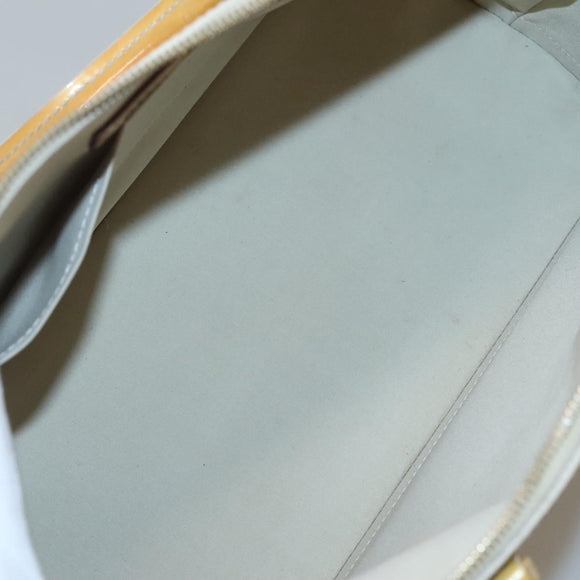 LOUIS VUITTON Monogram Vernis Alma GM Hand Bag Broncorail M91450 LV Auth 121047