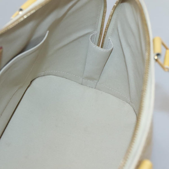 LOUIS VUITTON Monogram Vernis Alma GM Hand Bag Broncorail M91450 LV Auth 121047