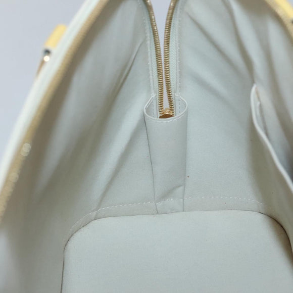 LOUIS VUITTON Monogram Vernis Alma GM Hand Bag Broncorail M91450 LV Auth 121047