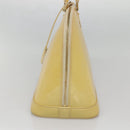 LOUIS VUITTON Monogram Vernis Alma GM Hand Bag Broncorail M91450 LV Auth 121047-4