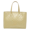 LOUIS VUITTON Monogram Vernis Wilshire MM Hand Bag Broncorail M91441 Auth 121051-2