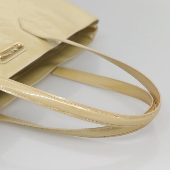 LOUIS VUITTON Monogram Vernis Wilshire MM Hand Bag Broncorail M91441 Auth 121051