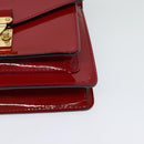 LOUIS VUITTON Vernis Monceau BB Hand Bag 2way Rose Andian M91579 LV Auth 121056-15