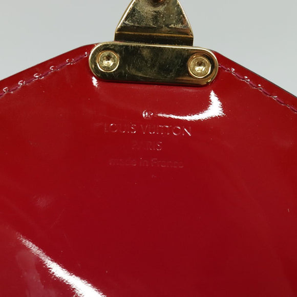 LOUIS VUITTON Vernis Monceau BB Hand Bag 2way Rose Andian M91579 LV Auth 121056
