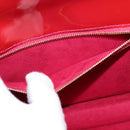 LOUIS VUITTON Vernis Monceau BB Hand Bag 2way Rose Andian M91579 LV Auth 121056-21