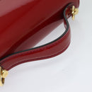 LOUIS VUITTON Vernis Monceau BB Hand Bag 2way Rose Andian M91579 LV Auth 121056-7