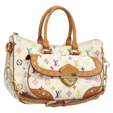 LOUIS VUITTON Monogram Multicolor Rita Bag 2way White M40125 LV Auth 121059M