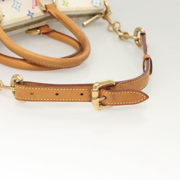 LOUIS VUITTON Monogram Multicolor Rita Bag 2way White M40125 LV Auth 121059M