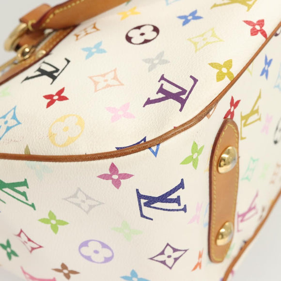 LOUIS VUITTON Monogram Multicolor Rita Bag 2way White M40125 LV Auth 121059M