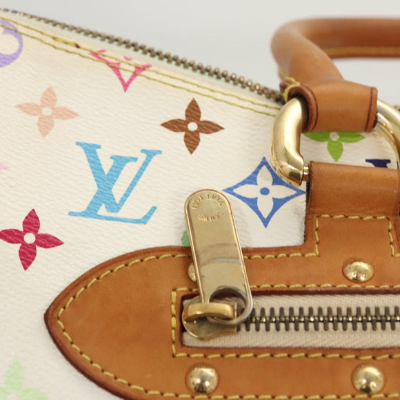 LOUIS VUITTON Monogram Multicolor Rita Bag 2way White M40125 LV Auth 121059M
