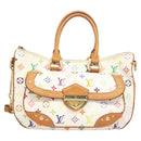 LOUIS VUITTON Monogram Multicolor Rita Bag 2way White M40125 LV Auth 121059M-14