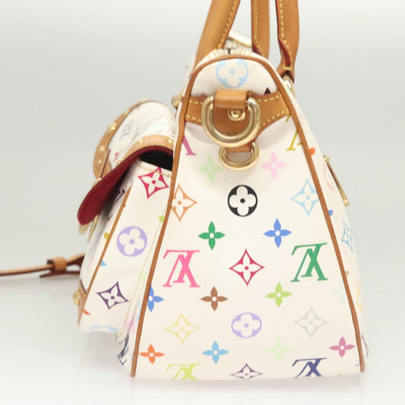LOUIS VUITTON Monogram Multicolor Rita Bag 2way White M40125 LV Auth 121059M
