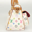LOUIS VUITTON Monogram Multicolor Rita Bag 2way White M40125 LV Auth 121059M-4