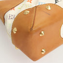 LOUIS VUITTON Monogram Multicolor Judy MM Hand Bag 2Way White M40255 Auth 121060-10