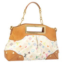 LOUIS VUITTON Monogram Multicolor Judy MM Hand Bag 2Way White M40255 Auth 121060-1