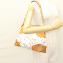 LOUIS VUITTON Monogram Multicolor Judy MM Hand Bag 2Way White M40255 Auth 121060-24