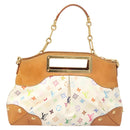 LOUIS VUITTON Monogram Multicolor Judy MM Hand Bag 2Way White M40255 Auth 121060-13